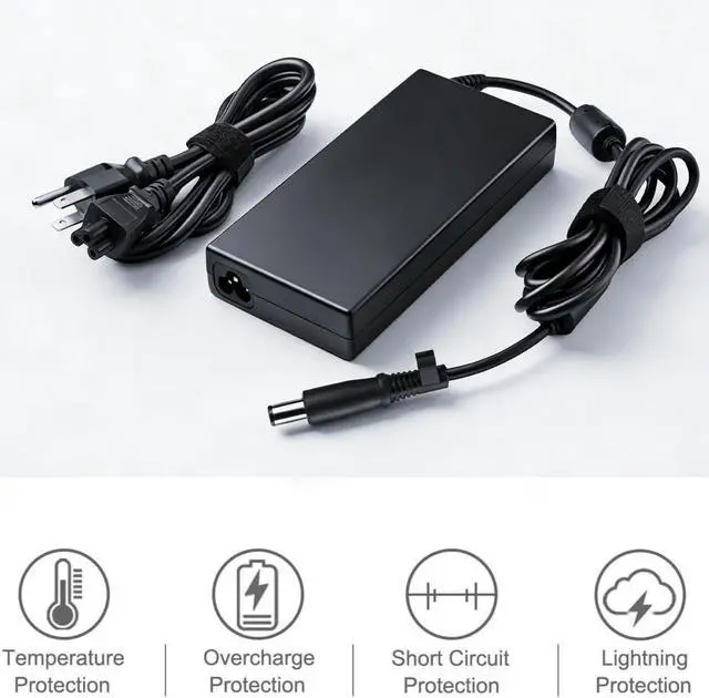 Alt view image 6 of 6 - 150W 7.4×5.0mm Charger Fit for HP Thunderbolt Dock G2 G4 Power Cord | Compatible HP 120W Dock G4 4J0A2AA G2 2UK37AA G2 HSN-IX01, 677762-001 693709-001 AC Charger
