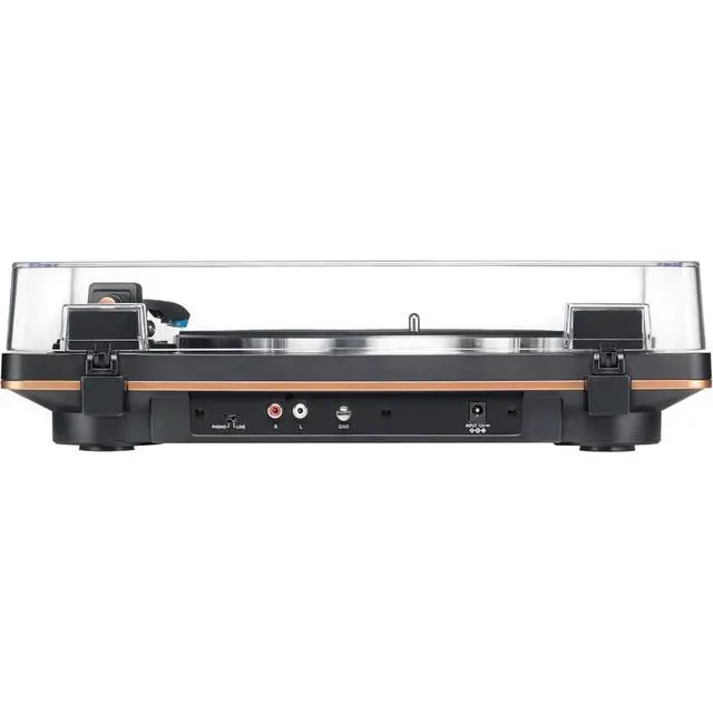 Alt view image 5 of 7 - AT-LP70X-BZ Fully Automatic Belt-Drive Turntable, Black/Bronze Bundle with Deco Gear 12" Silicone Rubber Platter Mat & Deco Essentials Vinyl Record Cleaning Fluid System