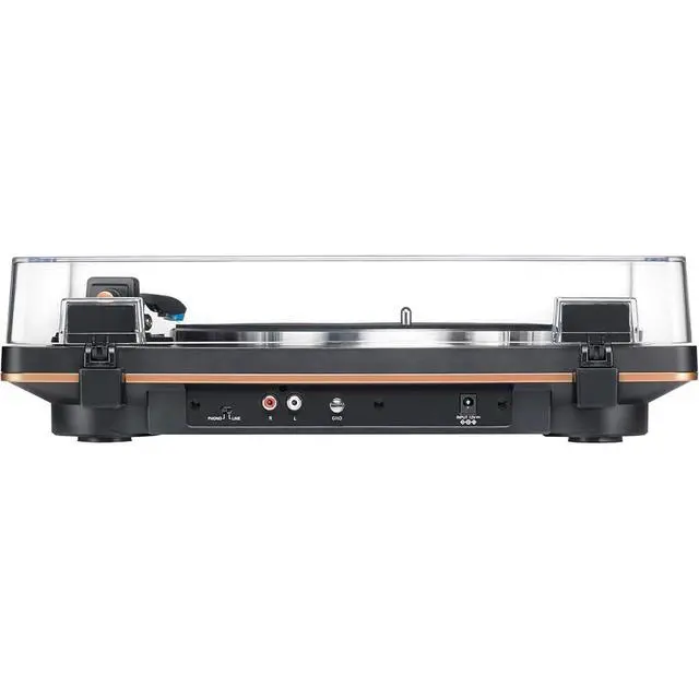 Alt view image 5 of 7 - AT-LP70X-BZ Fully Automatic Belt-Drive Turntable Black/Bronze Bundle with Deco Gear 12 inch Rubber Platter Mat, Cleaning Fluid System and Cleaning Cloth