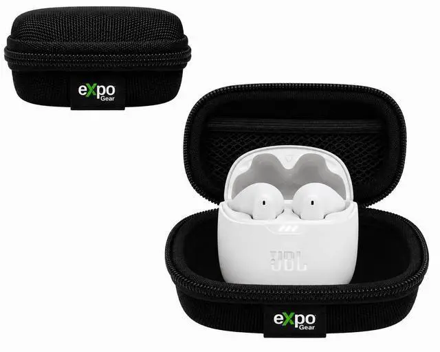 Main image of Tune Flex 2 True Wireless Earbuds (White) with Expo Gear Weather-Resistant Protective Hard-Shell Case