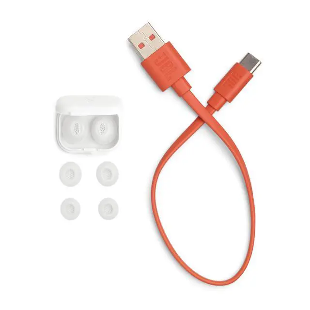 Alt view image 6 of 7 - Tune Flex 2 True Wireless Earbuds (White) with Expo Gear Weather-Resistant Protective Hard-Shell Case