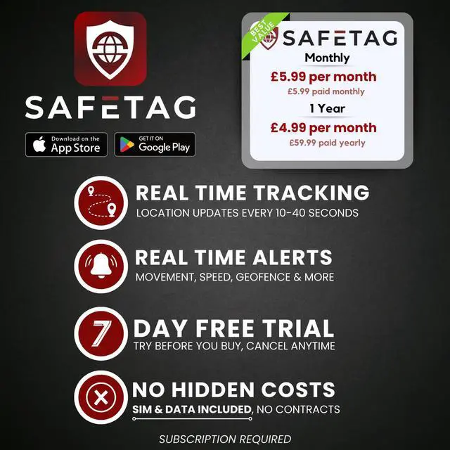 Alt view image 6 of 6 - Mag 4G Rechargeable Magnetic 4G LTE GPS Tracker, Car, Van, Motorbike, Caravan, etc. 34-195 Countries, 90 Day Standby, Real Time Tracking and Alerts, 7 Day Free Trial+SIM Included, UK Company