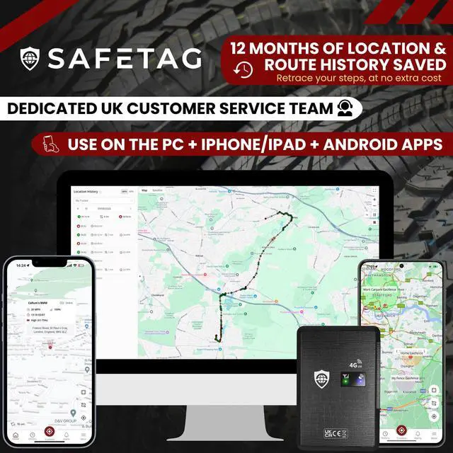 Alt view image 4 of 6 - Mag 4G Rechargeable Magnetic 4G LTE GPS Tracker, Car, Van, Motorbike, Caravan, etc. 34-195 Countries, 90 Day Standby, Real Time Tracking and Alerts, 7 Day Free Trial+SIM Included, UK Company