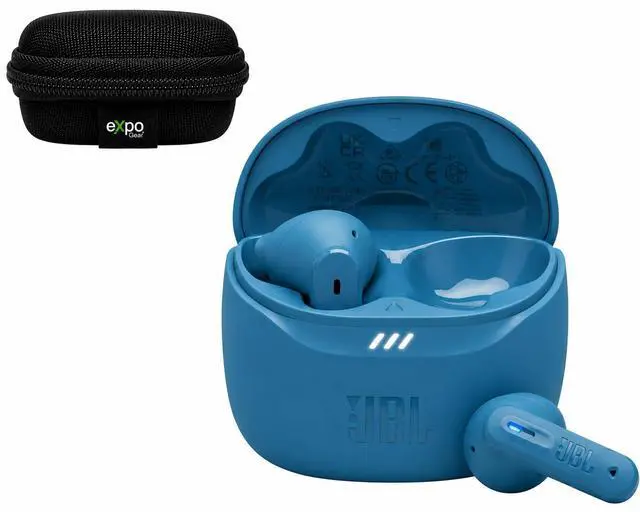 Main image of Tune Flex 2 True Wireless Earbuds (Turquoise) with Expo Gear Weather-Resistant Protective Hard-Shell Case