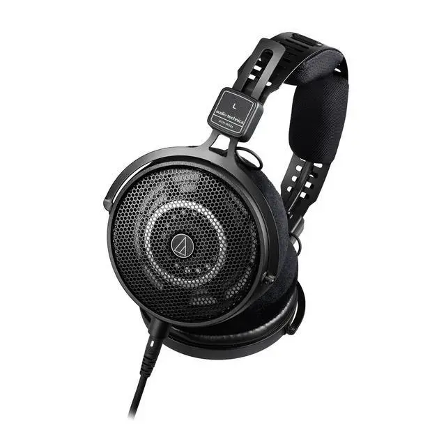 Alt view image 2 of 7 - ATH-R50X Professional Open-Back Reference Headphones - Black Bundle with Case, Stand, Cable, and Austin Bazaar Polishing Cloth