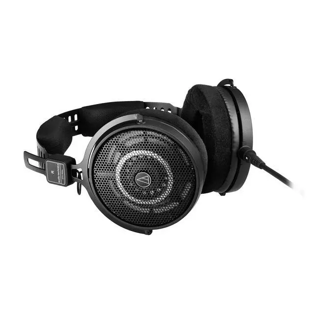 Alt view image 4 of 7 - ATH-R50X Professional Open-Back Reference Headphones - Black Bundle with Case, Stand, Cable, and Austin Bazaar Polishing Cloth