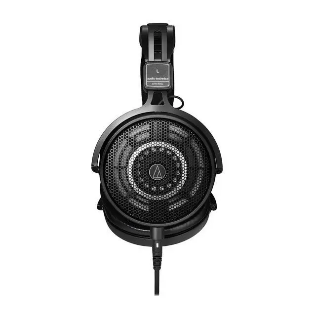 Alt view image 3 of 7 - ATH-R50X Professional Open-Back Reference Headphones - Black Bundle with Case, Stand, Cable, and Austin Bazaar Polishing Cloth