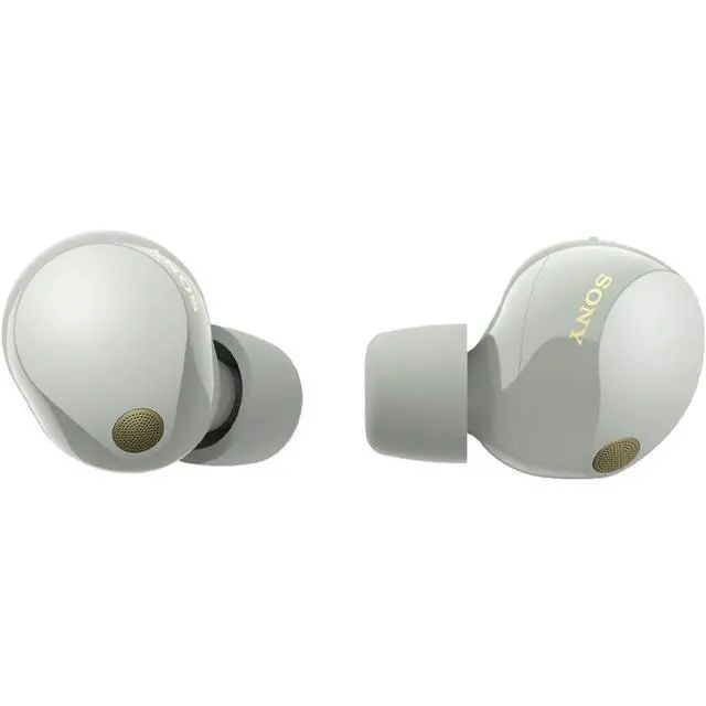 Alt view image 7 of 7 - WF1000XM5/S Industry Leading Noise Canceling Truly Wireless Earbuds Silver Bundle with 6 Pairs of in-Ear Earbud Tips and Converter Adapter Type C Adapter