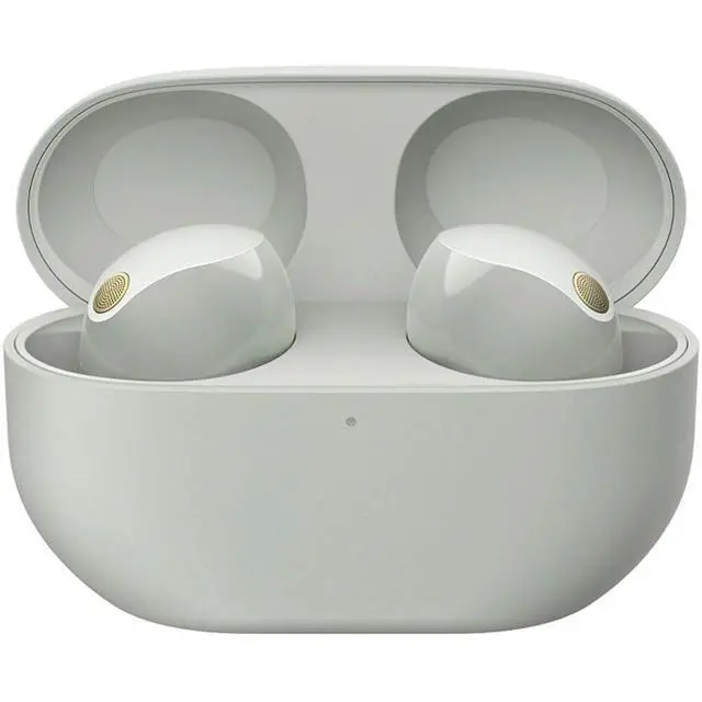 Alt view image 4 of 7 - WF1000XM5/S Industry Leading Noise Canceling Truly Wireless Earbuds Silver Bundle with 6 Pairs of in-Ear Earbud Tips and Converter Adapter Type C Adapter