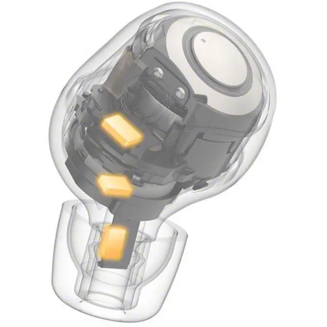 Alt view image 5 of 7 - WF1000XM5/S Industry Leading Noise Canceling Truly Wireless Earbuds Silver Bundle with 6 Pairs of in-Ear Earbud Tips and Converter Adapter Type C Adapter