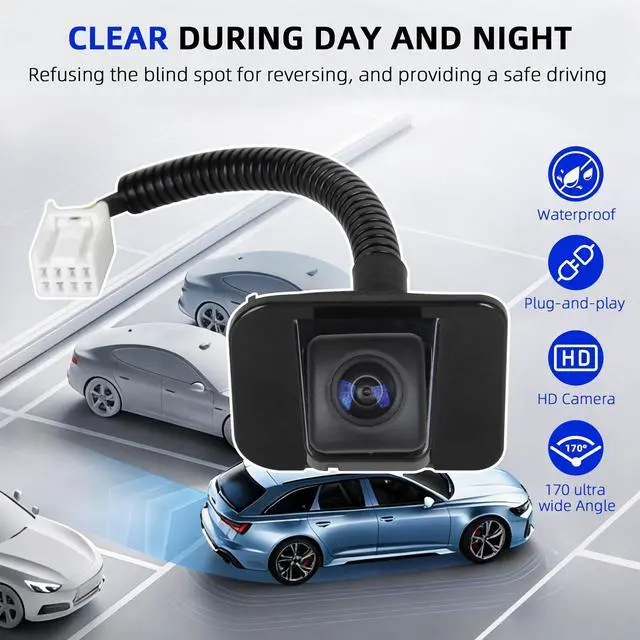 Alt view image 2 of 7 - Rear View Backup Camera 39530-T2A-A21 Compatible with Honda Accord 2014-2017 Reverse Parking Assist Camera Replace OE 39530-T2A-A31 39530-T2A-U110-M2