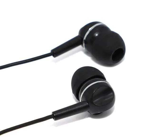 Main image of Products Bulk Disposable AE-205 Stereo Earbuds with 3.5mm Plug, Eco-Friendly Packaging with Hang Hole (100 Pack)