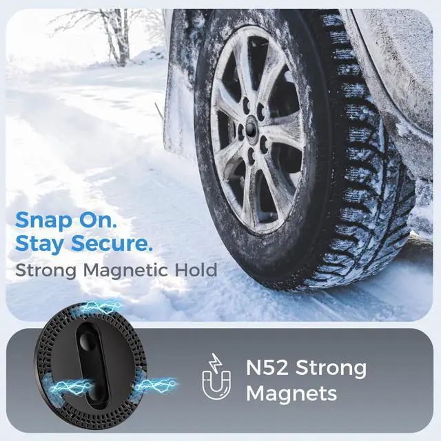 Alt view image 2 of 6 - Strong Magnetic Case Bluetooth Tracker for Car Work with iOS & Android | Certified by Apple Find My & Google Find Hub, IP67 Waterproof Mini Hidden Car Tracker for Vehicles, Scooter, Bike and More