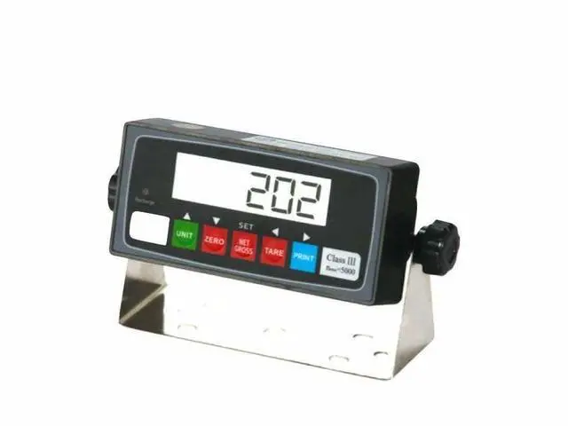 Alt view image 2 of 4 - LCD Indicator PS-IN202 LCD Readout for Connecting to a Floor Scale Scale Indicator with 4+4 Stainless Steel Cable Included