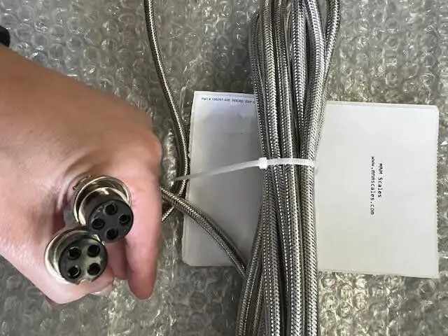 Alt view image 3 of 4 - LCD Indicator PS-IN202 LCD Readout for Connecting to a Floor Scale Scale Indicator with 4+4 Stainless Steel Cable Included