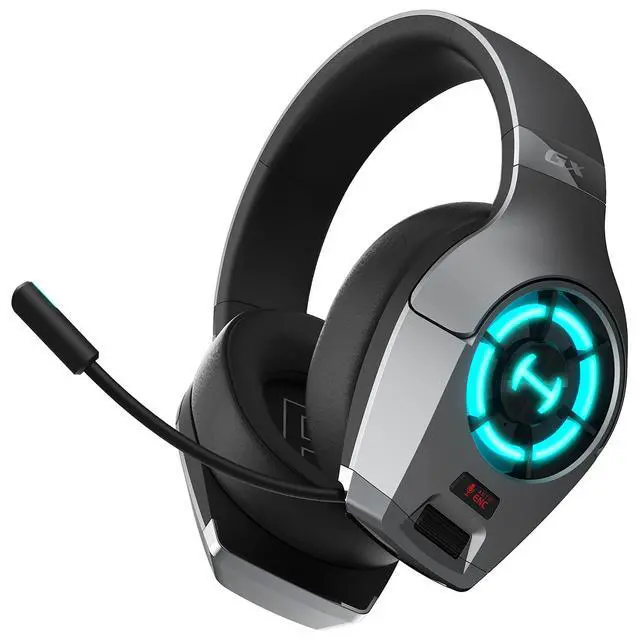 Alt view image 4 of 7 - Hecate GX Hi-Res Gaming Headset for PS4/ PS5/ PC/Switch/Xbox Gamepad - USB/Type-C/3.5mm Wired Gaming Headphones with Microphone RGB Lighting - ENC Noise Cancelling - 50mm Driver (Grey)