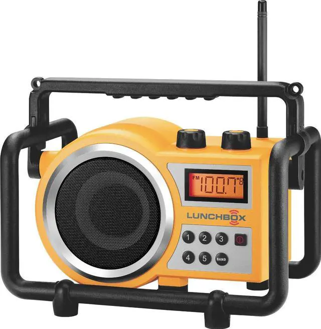 Main image of Portable Water Resistant Ultra Rugged AM/FM Radio Receiver with Large Easy to Read Backlit LCD Display
