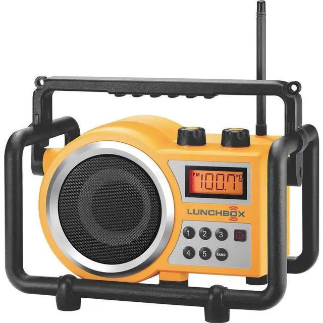 Alt view image 3 of 4 - Portable Water Resistant Ultra Rugged AM/FM Radio Receiver with Large Easy to Read Backlit LCD Display