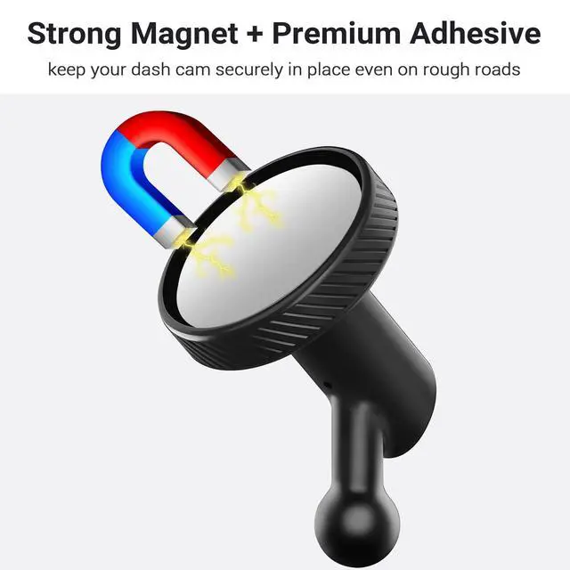 Alt view image 3 of 7 - Magnetic Mount for Garmin Dash Cam,with 4 PCS Windshield Sticky | Strong Adhesive and Magnet, Compatible with Garmin Dashcam Mini 2/Mini 3/67W/57/47/Tandem and etc., Low-Profile Design