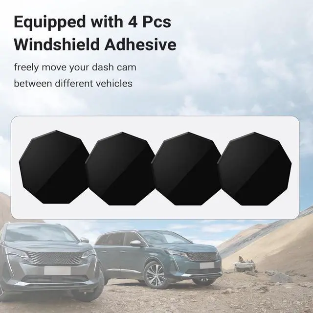 Alt view image 6 of 7 - Magnetic Mount for Garmin Dash Cam,with 4 PCS Windshield Sticky | Strong Adhesive and Magnet, Compatible with Garmin Dashcam Mini 2/Mini 3/67W/57/47/Tandem and etc., Low-Profile Design