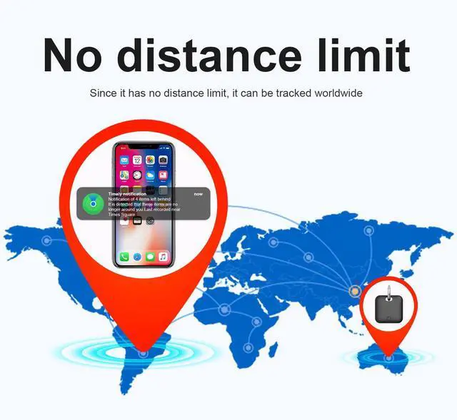 Alt view image 7 of 7 - Smart Tracker Tags-4 Pack(iOS Only) Compatible with Apple with 2 Batteries,Replaceable Battery,Bluetooth Luggage Smart GPS Tag Works with Apple Find My APP,Item Finders for Dog/Key/Luggage