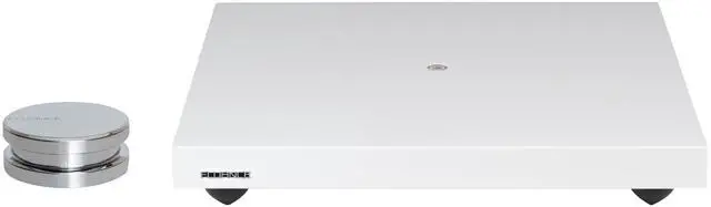Main image of Turntable Isolation Base Anti-Vibration Wood Platform and HiFi Vinyl Record Weight Stabilizer - Piano White