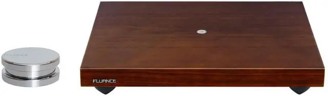 Main image of Turntable Isolation Base Anti-Vibration Wood Platform and HiFi Vinyl Record Weight Stabilizer - Natural Walnut
