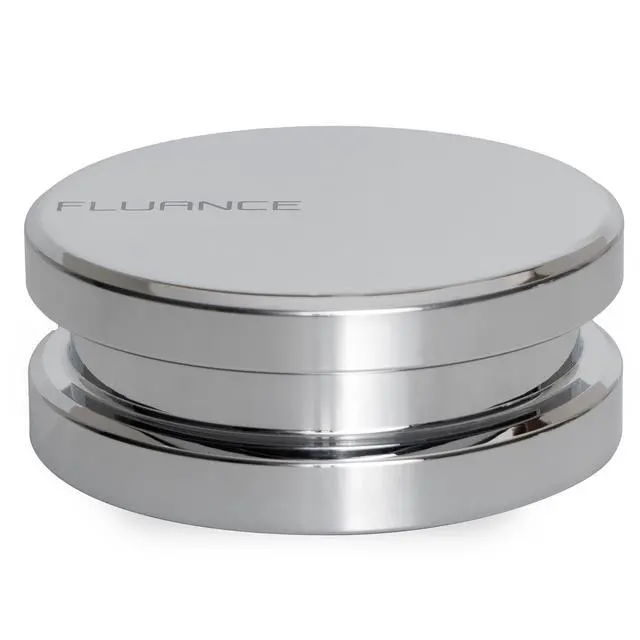 Alt view image 3 of 7 - Turntable Isolation Base Anti-Vibration Wood Platform and HiFi Vinyl Record Weight Stabilizer - Piano White