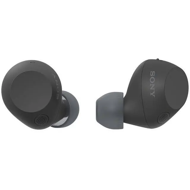 Alt view image 2 of 7 - WF-C710NB Truly Wireless Noise Canceling Earbuds Black Bundle with Mizco Travelocity in-Ear Headphone (Colors May Vary), Converter Adapter and 1 YR CPS Enhanced Protection Pack