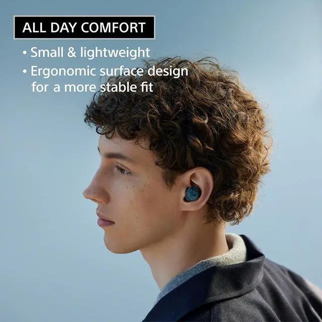 Alt view image 6 of 7 - WF-C710NB Truly Wireless Noise Canceling Earbuds Black Bundle with Mizco Travelocity in-Ear Headphone (Colors May Vary), Converter Adapter and 1 YR CPS Enhanced Protection Pack