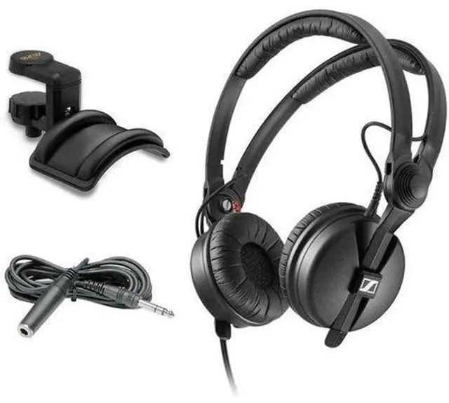 Main image of HD 25 Monitor Headphones with Auray Headphone Holder & 10' Extension Cable