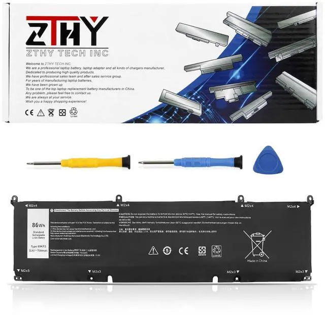 Main image of 69KF2 Laptop Battery for Dell Alienware M15 R3 R4 R5 R6 R7 M16 R1 M17 R3 R4 | G15 5510 5511 5520 5525 5530/G16 7620 7630/G7 15 7500 Precision 5550 5560 5570 Vostro 7510 7620 8FCTC 11.4V 86Wh