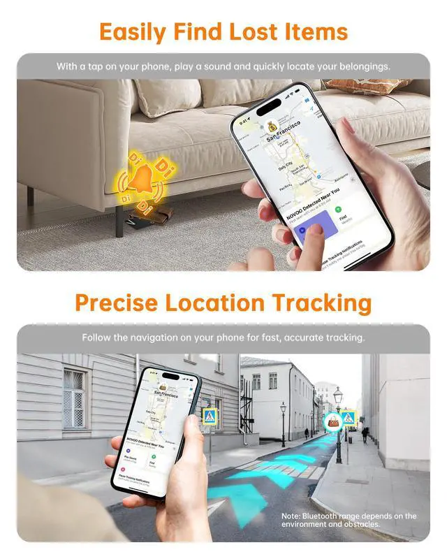 Alt view image 4 of 7 - Air Locator Tag (iOS Only) Wallet Tracker Card with Apple Find My | Smart Card Bluetooth Tracker, 6 Years Battery, IP68 Waterproof, 1.6mm Keys Finder and Item Locator for Keys, Bags, Passport