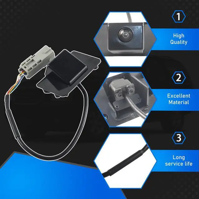 Alt view image 5 of 7 - Rear View Backup Camera Compatible with 09-14 Cadillac Chevy GMC | Compatible With 2009-2014 Cadillac Escalade ESV, Chevrolet Tahoe Suburban 1500 2500, GMC Yukon XL 1500 2500, Replace 22790290