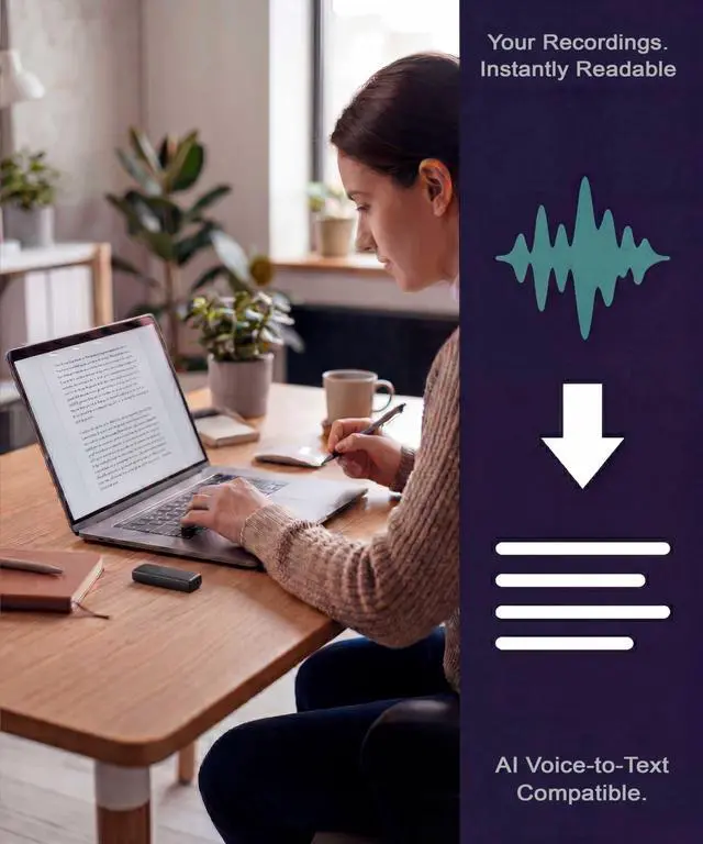 Alt view image 5 of 6 - K-USB Voice Activated USB Audio Recorder, 25-Day Standby Recording Device | Stores up to 288 hours with 8GB storage for extended use. Easily play back recordings on computers, phones, and tablets