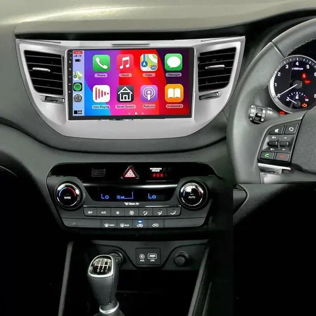 Main image of 2+64G Double Din Car Stereo for Hyundai Tucson 2015-2019 Upgrade Radio 9 inch Touch Screen Radio for Hyundai Tucson GPS Navi with Backup Camera Bluetooth with Wireless Carplay Android Auto FM/SWC