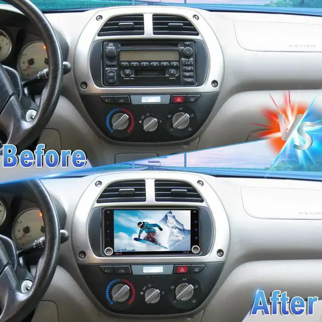 Alt view image 6 of 7 - Double Din Car Stereo Upgrade Radio for Toyota Yaris 2007-2011 | Android 14 4G+64G 7" Touchscreen Wireless Carplay Android Auto GPS WiFi Bluetooth RDS DSP SWC Mirrorlink Mic Backup Camera
