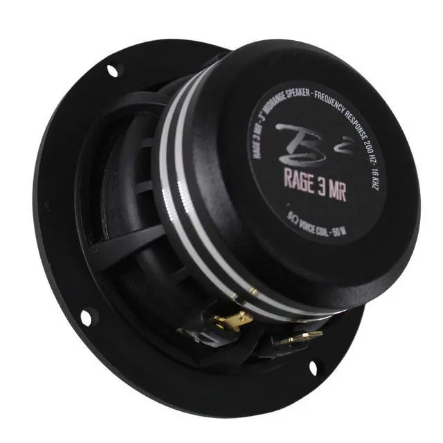Alt view image 4 of 6 - Rage 3" 80 Watts RMS 6-Ohm Compact Midrange Driver Speaker Pair B2-RAGE3MR