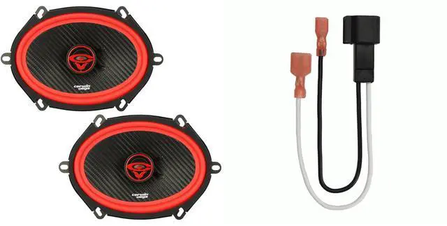 Main image of V68 6x8 Coaxial Speakers with 72-5600 Speaker Harness Compatible with Select 1998 & Up Ford