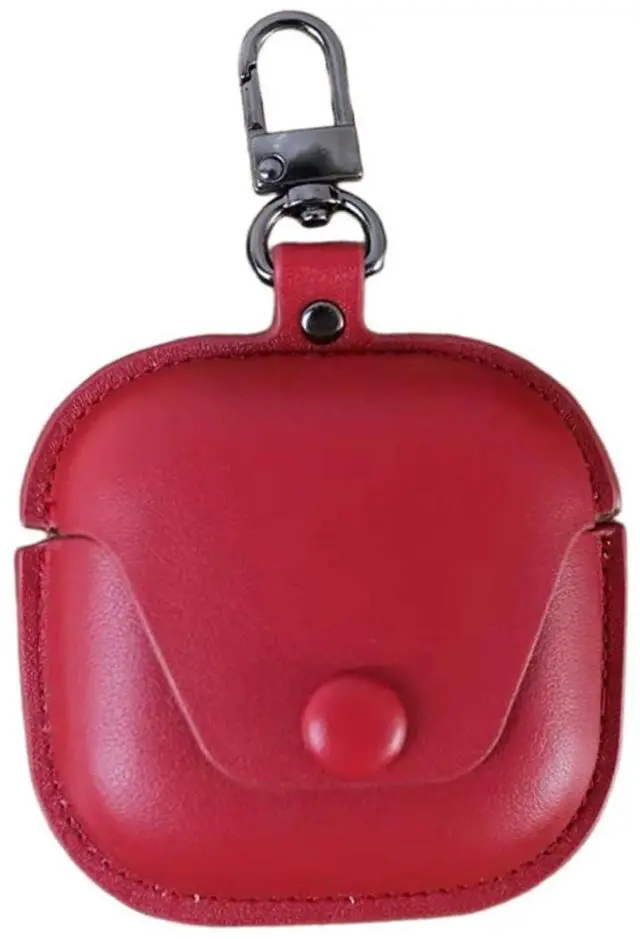 Main image of PU Case Compatible with SHOKZ OpenFit Air 2024 /OpenFit 2023 /OpenFit 2 2025 Open-Ear, Soft Leather Shockproof Protective Cover for Open Earbuds Cover for Man
