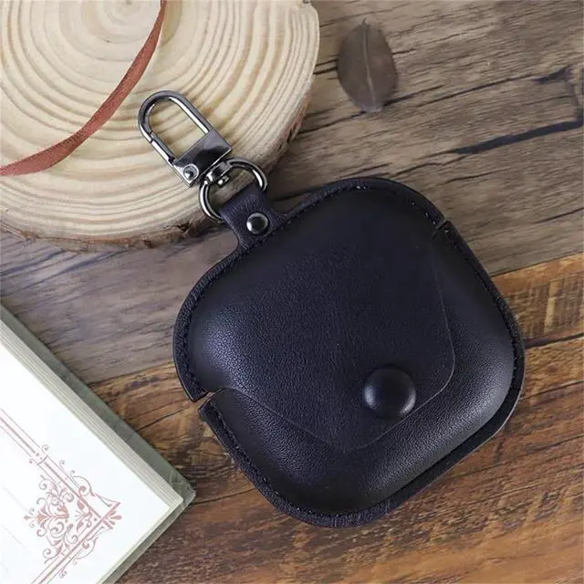 Alt view image 3 of 7 - PU Case Compatible with SHOKZ OpenFit Air 2024 /OpenFit 2023 /OpenFit 2 2025 Open-Ear, Soft Leather Shockproof Protective Cover for Open Earbuds Cover for Man