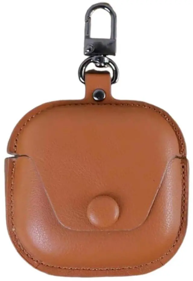 Main image of PU Case Compatible with SHOKZ OpenFit Air 2024 /OpenFit 2023 /OpenFit 2 2025 Open-Ear, Soft Leather Shockproof Protective Cover for Open Earbuds Cover for Man