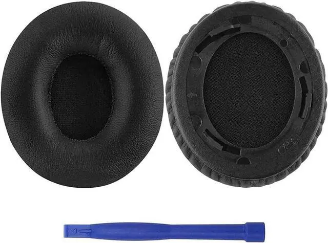 Main image of Beats Solo HD Wired Ear Pads, Oval-Shaped Protein Leather Memory Foam Earpads Ear Cushion for Monster Beats Solo HD 1.0 Wired Headphones (Black)