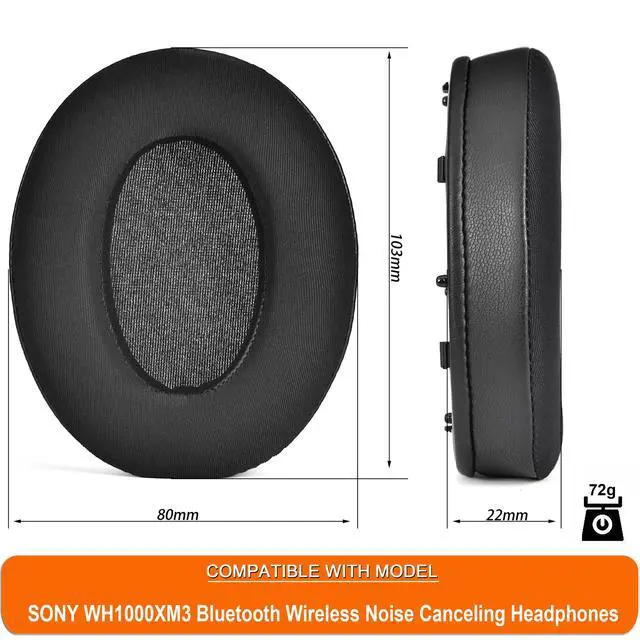 Alt view image 5 of 7 - WH-1000XM3 Cooling Gel Ear Pads Replacement Cover Cushions Compatible with Sony WH-1000XM3 (WH1000XM3) Headphones