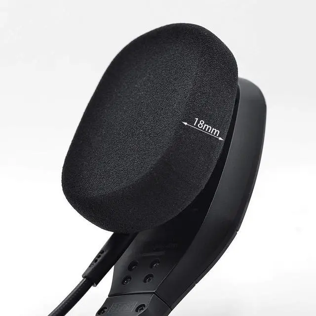 Alt view image 3 of 6 - Earpads Foam for BlueParrott B450-XT B450XT S450-XT Headset | B450-XT Mod Kit Ear Pads + Mic Foam for BlueParrott B450-XT B450XT S450-XT Headset