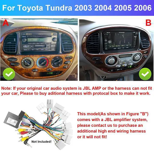 Alt view image 2 of 7 - 4Core 64G Car Stereo for Toyota Tundra 2000 2001 2002 2003 2004 2005 2006 Radio Upgrade 7IN IPS Touch Screen with Wireless Carplay Android Auto AHD Back up Camera GPS Navigation SWC Android 13