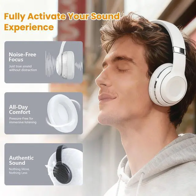 Alt view image 4 of 6 - Replacement Ear Pads Cushions for Beats Studio 2 & 3 Wireless Headphones, Earpads Covers Compatible with Studio 2.0 & 3.0 (B0501, B0500, A1914), Softer Memory Foam, Better Noise Isolation (White)