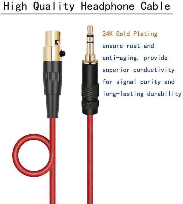 Alt view image 2 of 7 - Replacement Cable for AKG Q701 K702 K240 K240S K240MK II Q702 K141 K171 K181 K712 Headphones Cable Extension Cord 3.9ft