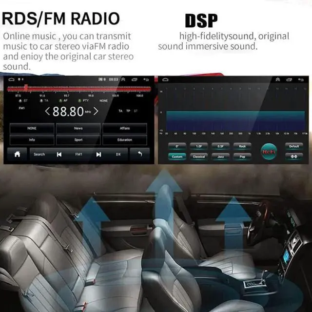 Alt view image 6 of 7 - 2GB+32GB Car Stereo Radio Compatible for Kia Morning Picanto 2017-2020 | 9 Inch Touchscreen Wireless Carplay&Android Auto with Mirror Link Bluetooth GPS Navigation WiFi Backup Camera Mic