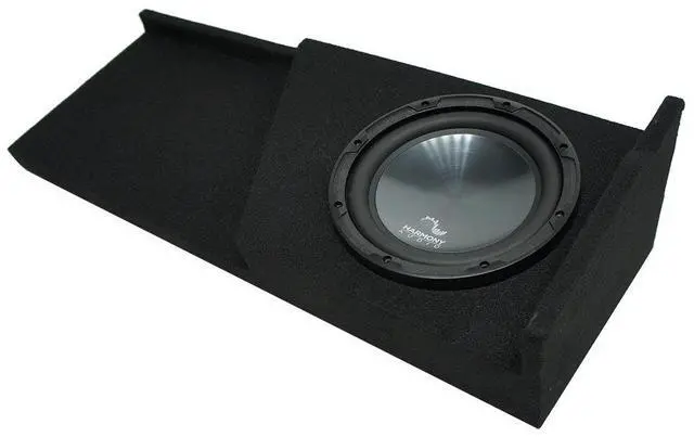 Main image of Single 12" Subwoofer Box Enclosure Fits 2007-2013 GMC Sierra Extended Cab | Deep truck bass upgrade, space-saving design, quick install, clean tight sound, also Chevy compatible, 12 inch size